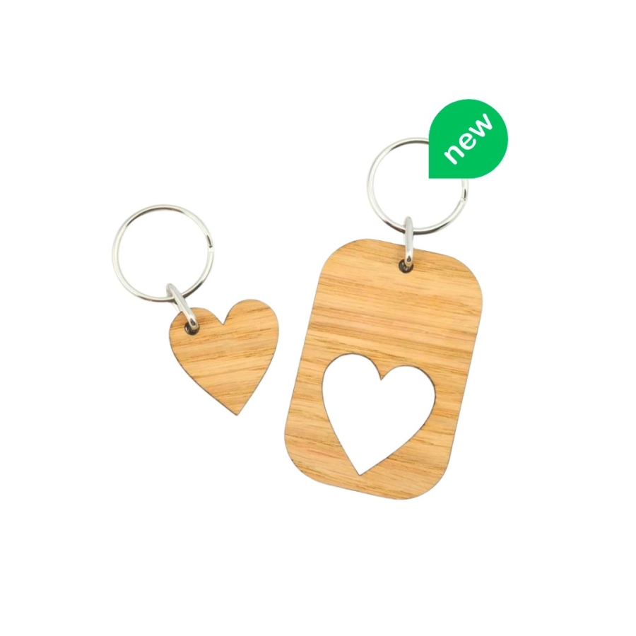 Llavero de MDF Corazon