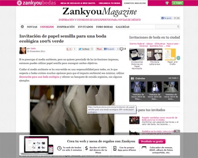 Reportaje en ZANKYOU MAGAZINE