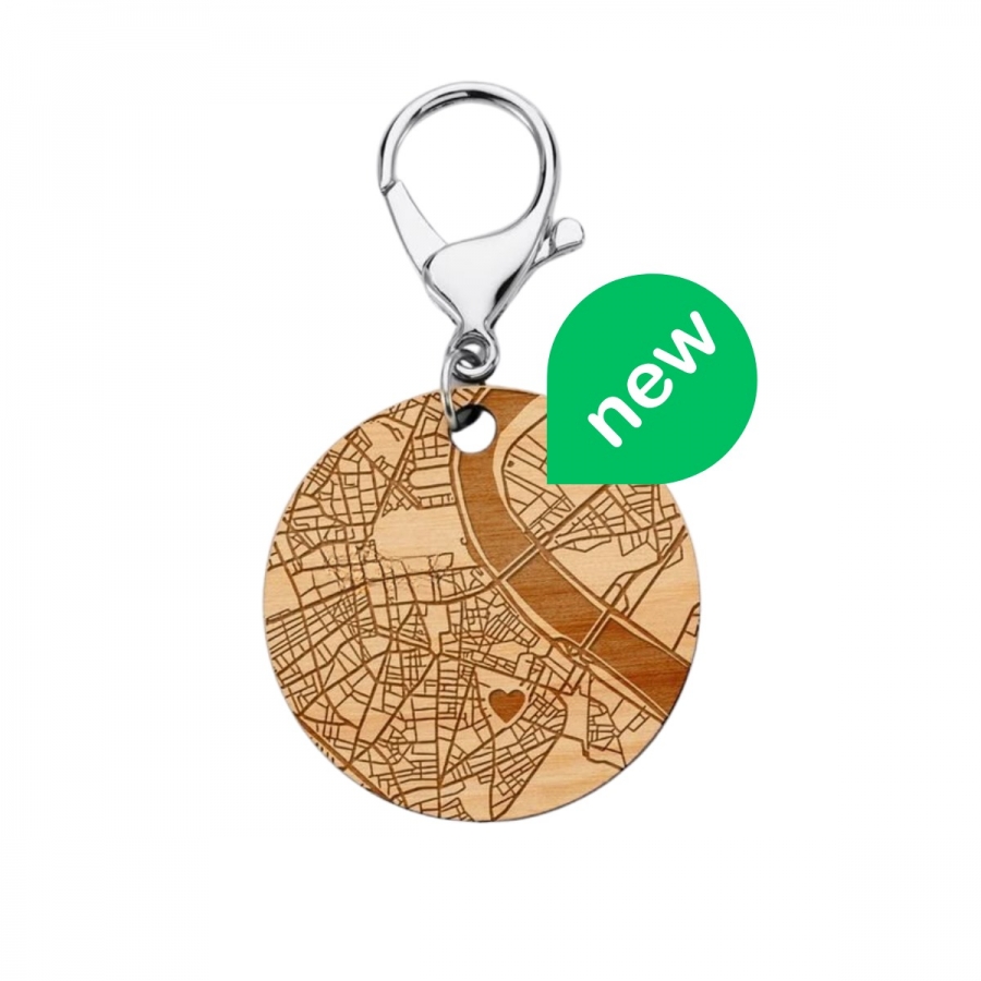Llavero de MDF Circular