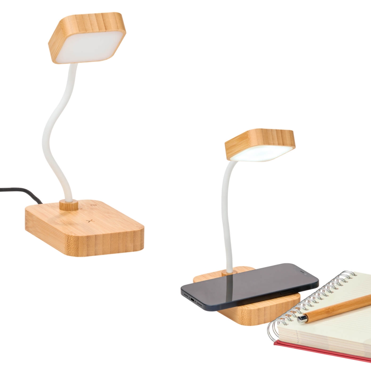 Lampara Cargador Bambu
