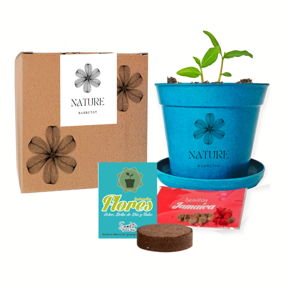 Grupo Green Market | Semikit Bambupot-NAT1017