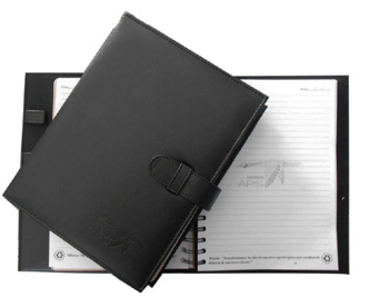 Carpeta de Piel Reciclada con hojas - OFI1107