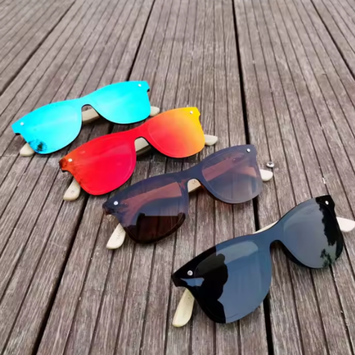 Grupo Green Market | Gafas Espejo Bambú Unisex Grupo Green Market | Gafas Espejo Bambú Unisex
