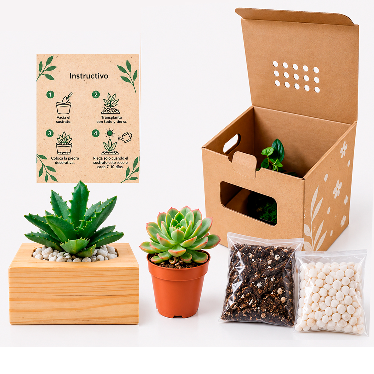 Kit Maceta Viva Wood